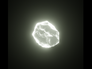 Bioluminescent rocks Model 3D