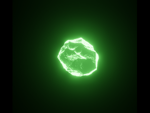 Bioluminescent rocks Model 3D