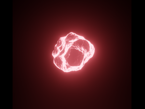 Bioluminescent rocks Model 3D