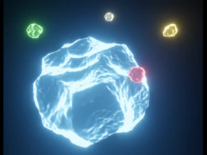 Bioluminescent rocks 3D Model