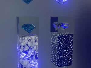 Diamanti protetti Modello 3D