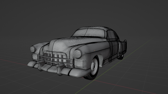 Cadillac Series 62 Club Coupe 1948 3D-Modell .c4d .max .obj .3ds .fbx .stl .blend 