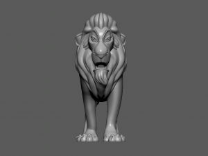 Scar The Lion 3D Модель