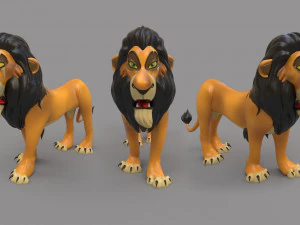 Шрам Лев 3D Модель