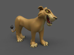 Zira The Lioness 3D Model