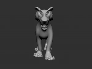 Zira The Lioness 3D Model
