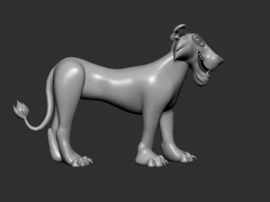 Zira The Lioness 3D Model