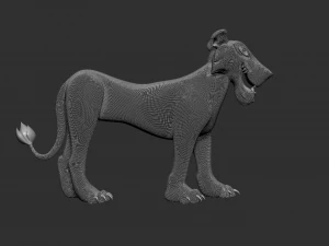 Zira The Lioness 3D Model