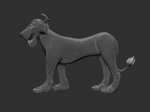 Zira The Lioness 3D Model