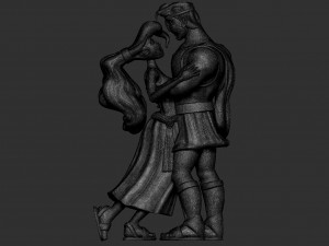 Megara and Hercules Model 3D