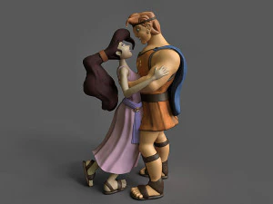 Мегара і Геркулес 3D Модель