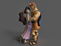 Megara and Hercules Modelo 3D