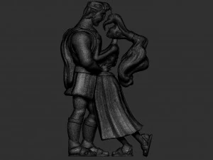 Megara and Hercules 3D Model