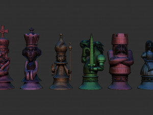 Alice Madness Returns Chess Set Modello di stampa 3D