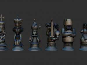Alice Madness Returns Chess Set Modello di stampa 3D