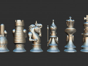 Alice Madness Returns Chess Set Modello di stampa 3D