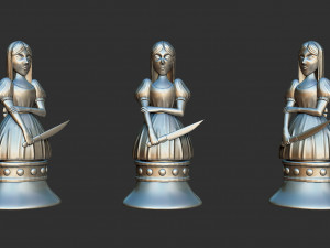 Alice Madness Returns Chess Set Modello di stampa 3D