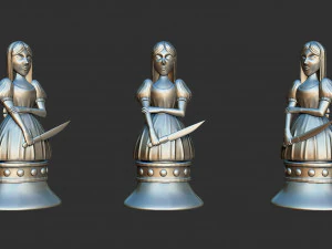Alice Madness Returns Chess Set 3D Print Model