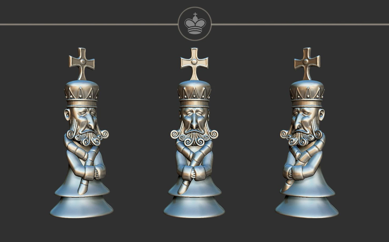 King Alice Madness Returns Chess Set 3D Print Model .c4d .max .obj .3ds .fbx .stl .blend