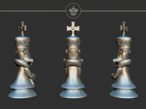 King Alice Madness Returns Chess Set 3D Print Model