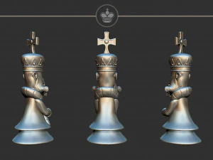 King Alice Madness Returns Chess Set 3D Print Model
