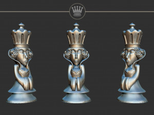 Queen Alice Madness Returns Chess Set 3D Print Model