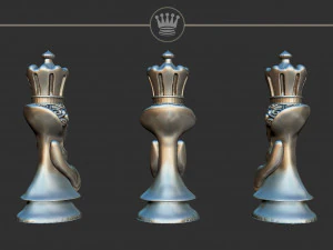 Queen Alice Madness Returns Chess Set 3D Print Model