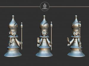 बिशप ऐलिस मैडनेस रिटर्न्स शतरंज सेट 3D प्रिंट मॉडल