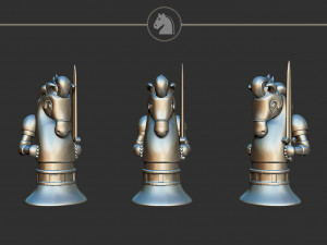 Knight Alice Madness Returns Chess Set 3D Print Model