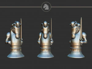 नाइट ऐलिस मैडनेस रिटर्न्स शतरंज सेट 3D प्रिंट मॉडल