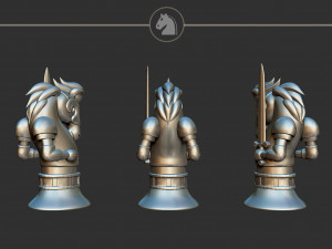 Knight Alice Madness Returns Chess Set Modelo de impresión 3D