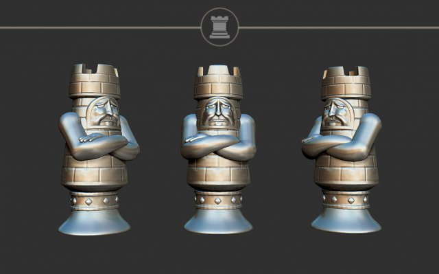 Rook Alice Madness Returns Chess Set 3D-printmodel .c4d .max .obj .3ds .fbx .stl .blend 