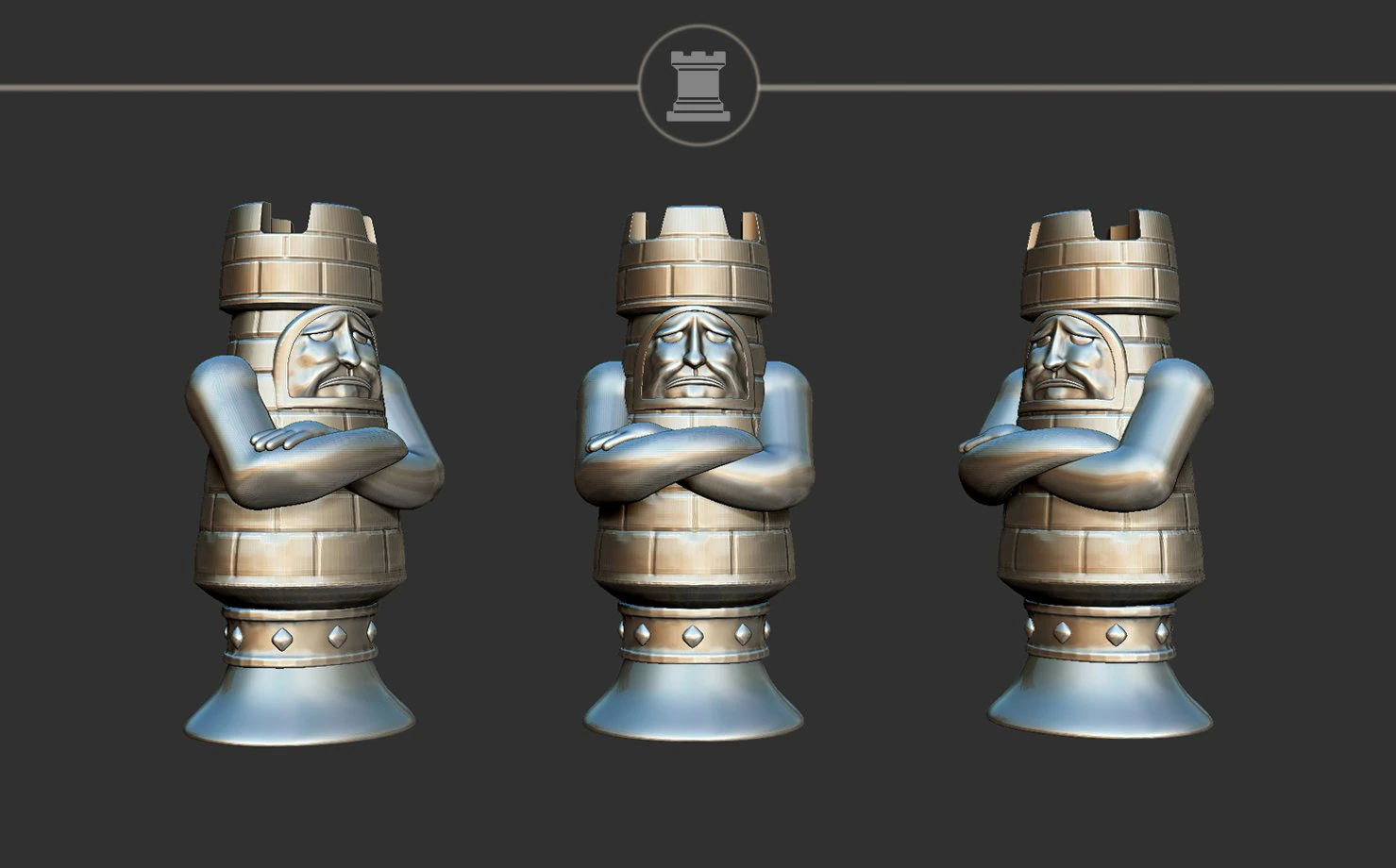 Rook Alice Madness Returns Chess Set 3D Print Model .c4d .max .obj .3ds .fbx .stl .blend