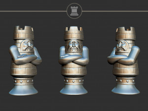 Rook Alice Madness Returns Chess Set 3D Print Model