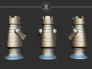 Rook Alice Madness Returns Chess Set 3D-printmodel