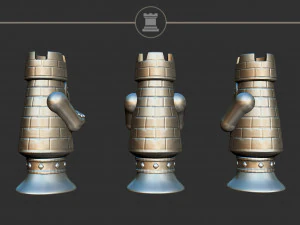 Rook Alice Madness Returns Chess Set 3D Print Model