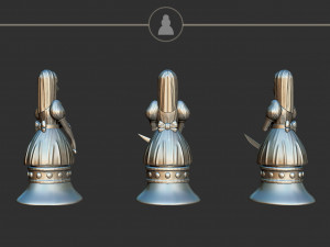 Pawn Alice Madness Returns Chess Set Modelo de Impressão 3D