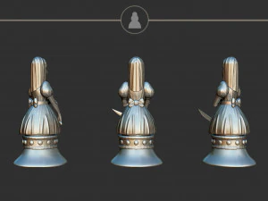 Pawn Alice Madness Returns Chess Set 3D Print Model