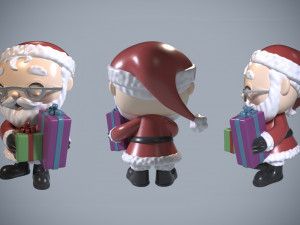 Funko pop Santa Claus Model 3D