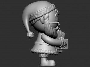 Funko pop Santa Claus Model 3D