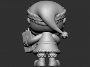 Funko pop Santa Claus Model 3D
