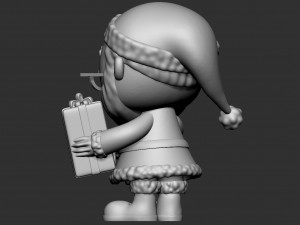 Funko pop Santa Claus Model 3D