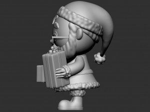 Funko pop Santa Claus Model 3D