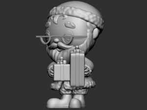 Funko pop Santa Claus Model 3D