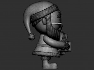 Funko pop Santa Claus Model 3D