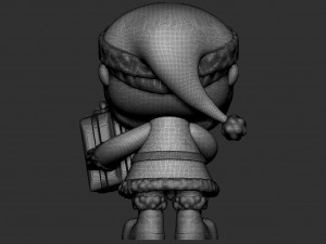 Funko pop Santa Claus Model 3D