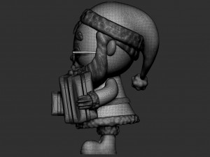 Funko pop Santa Claus Model 3D