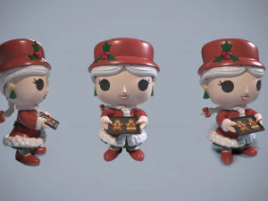 Funko pop Señora Claus Modelo 3D