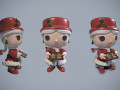 Funko pop Mrs Claus 3D मॉडल