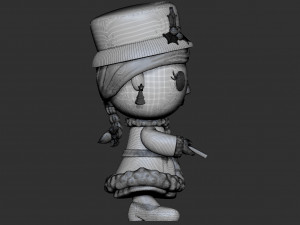 Funko pop Mrs Claus 3D Model